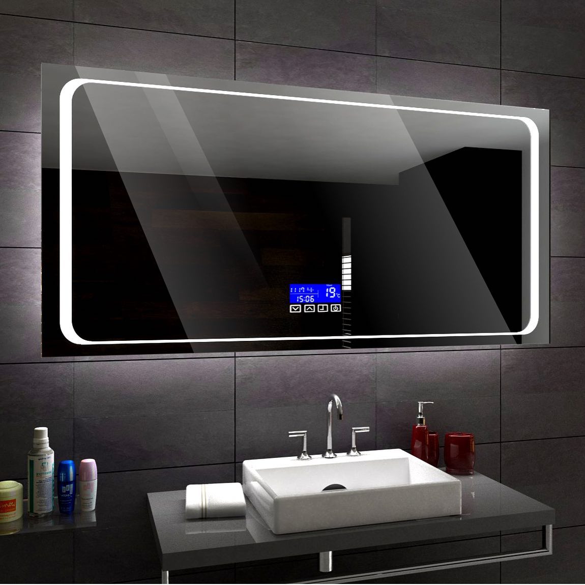 led mirror switch