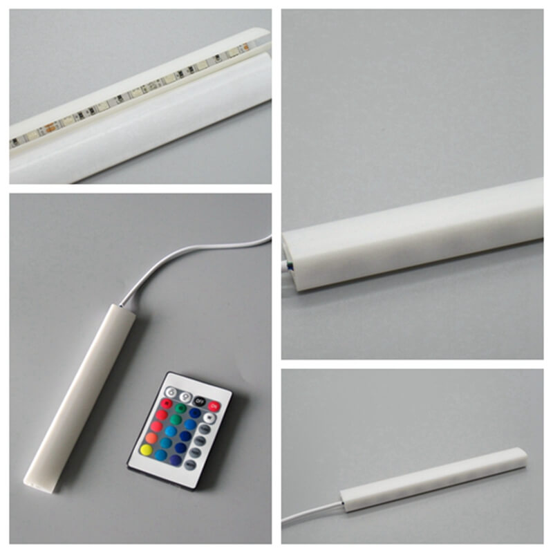 glass shelf lighting