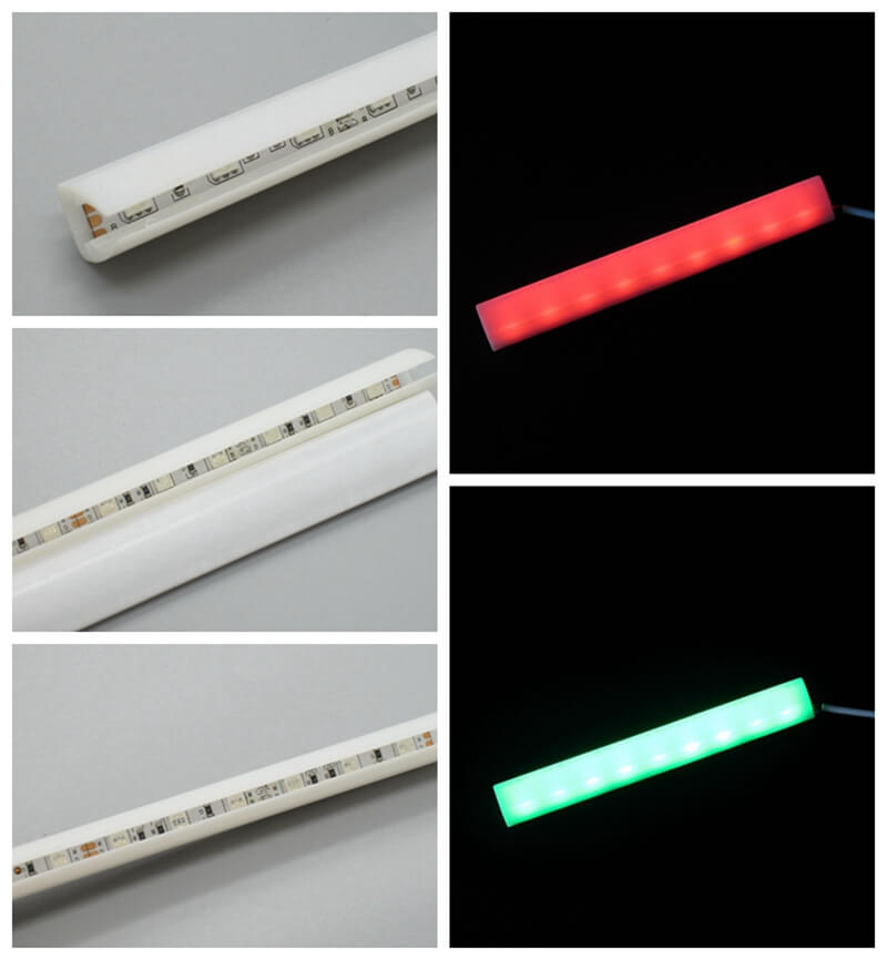 glass shelf lighting