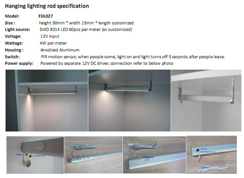 led closet rod