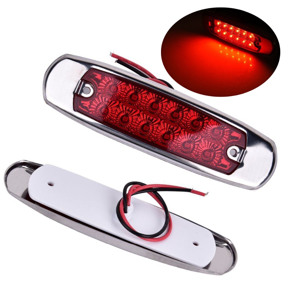 LED Vehicle Truck Boat Trailer Side Strobe Emergency/Warning/Clearance/Marker Light