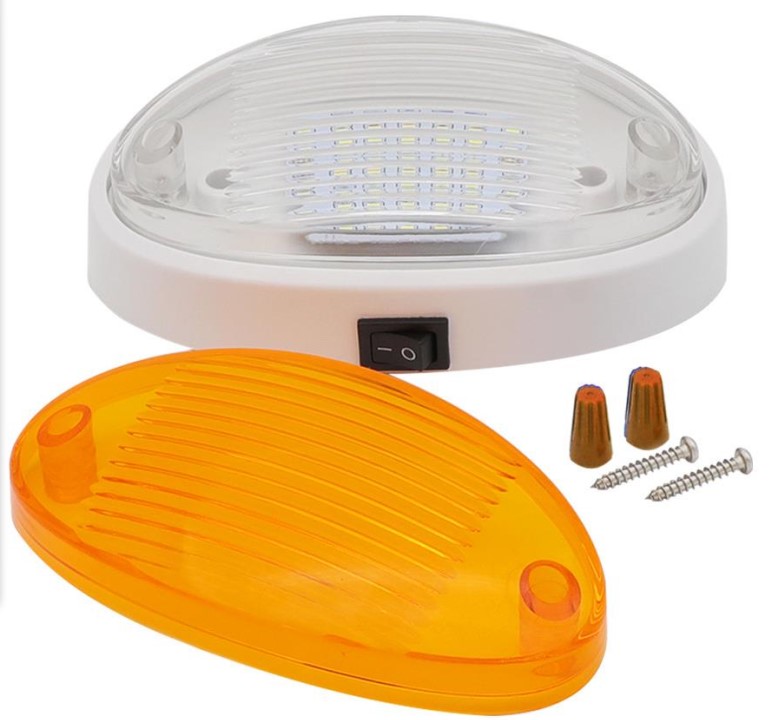 12V Led RV Ceiling Dome Light RV Interior Lighting Boat Camper Trailer Motorhomes Cabin Lighting 