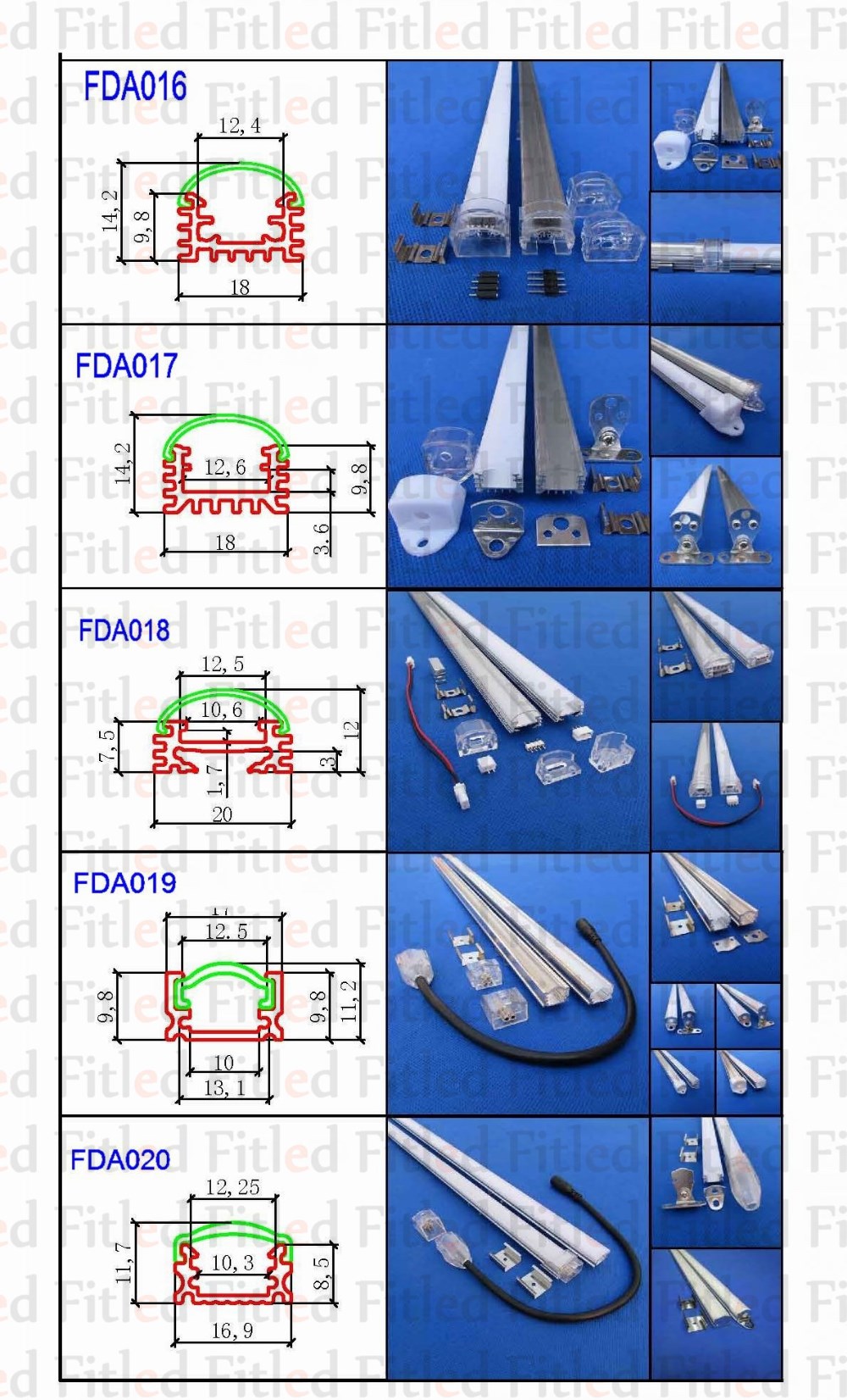 aluminum profile for led strip light