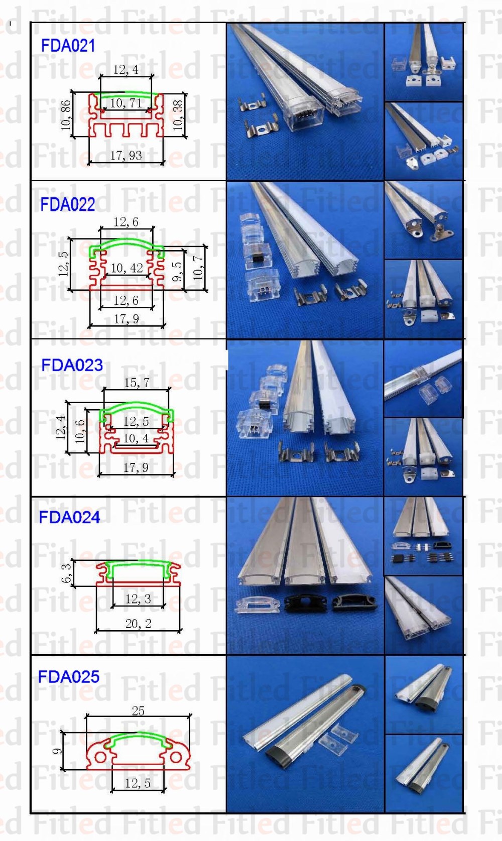aluminum profile for led strip light