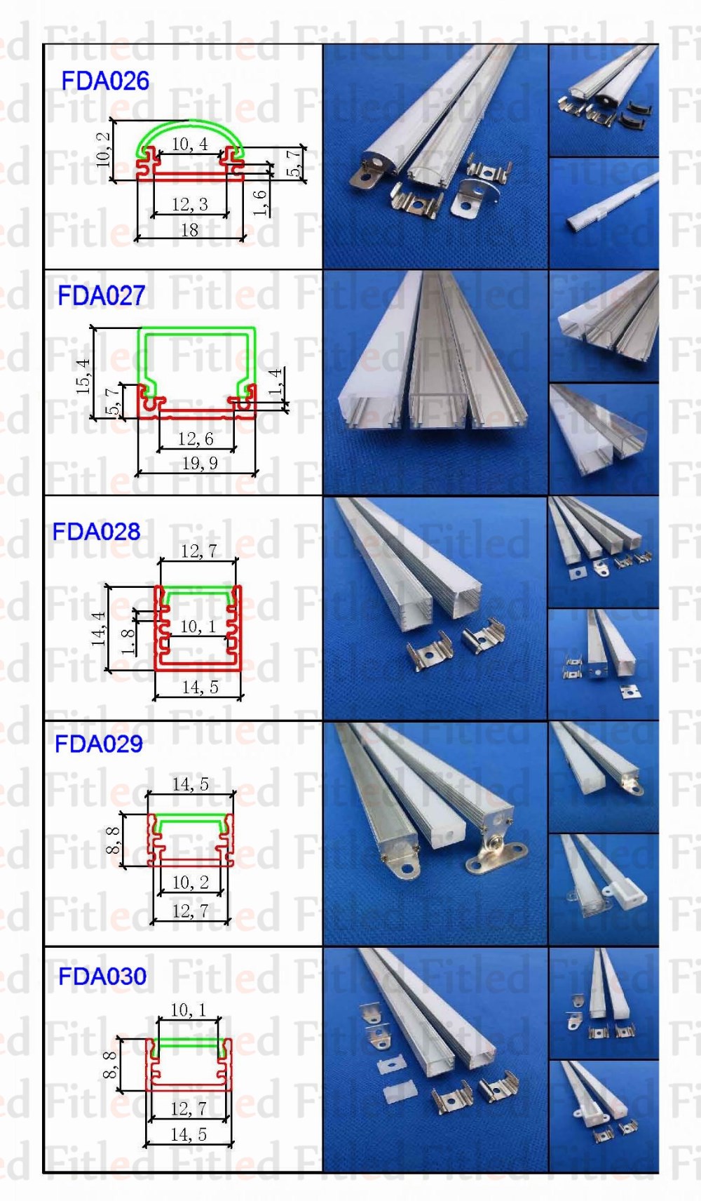 aluminum profile for led strip light