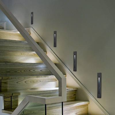 3w Indoor Aluminum Recessed Step Light Led Stair Lamp Led Wall Light