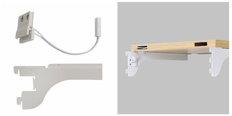 12V Electrified Aluminum Profile LED Track Light Rails Lighting System Electrified Rail Market Shelves Track Electrical Set LED Spot Light Power LED Rail