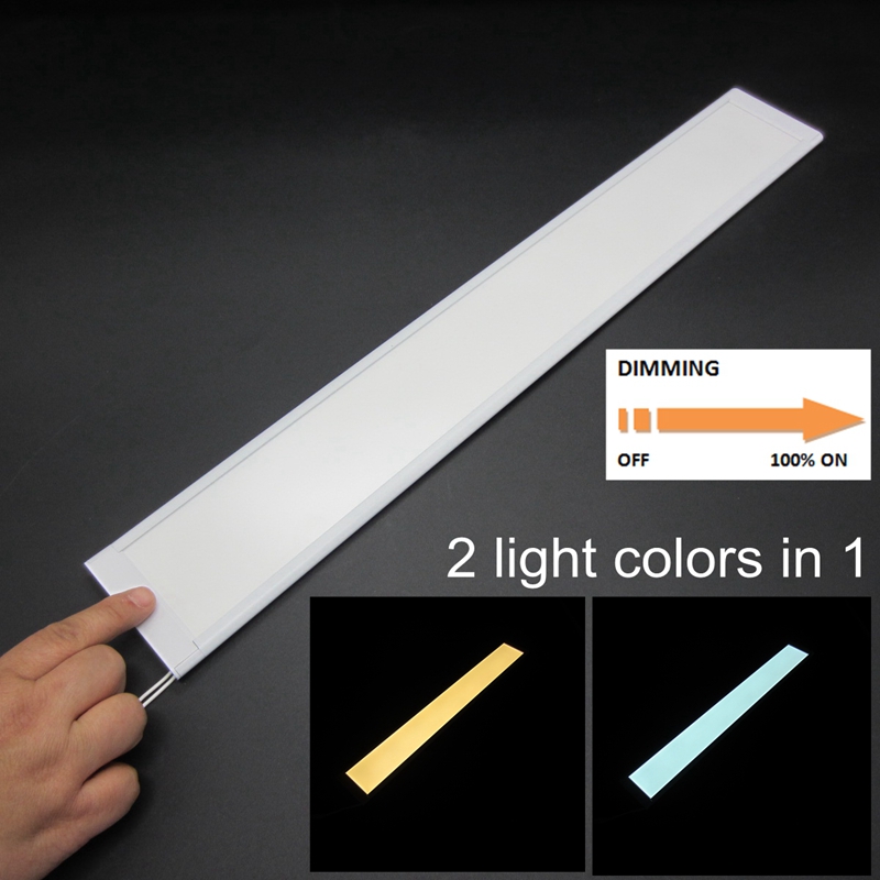 Touch sensor dual color kitchen cabinet lighting