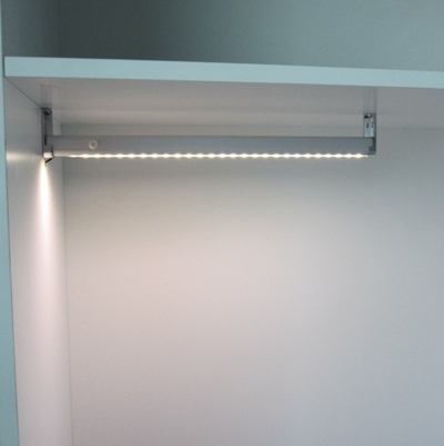 LED PIR sensor wardrobe light/led closet rod 