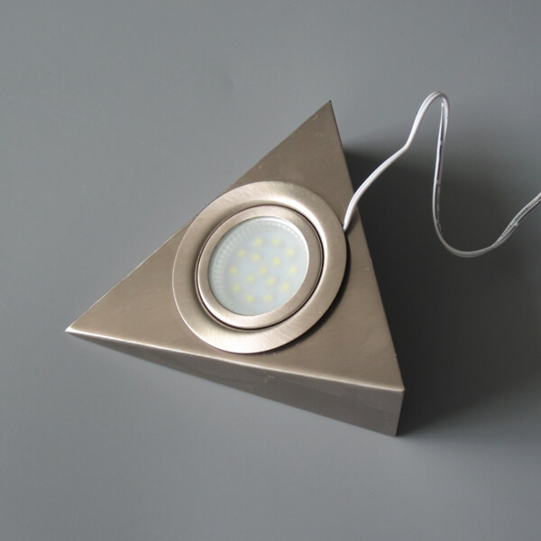 Wall mounting triangle 12V under counter puck lights