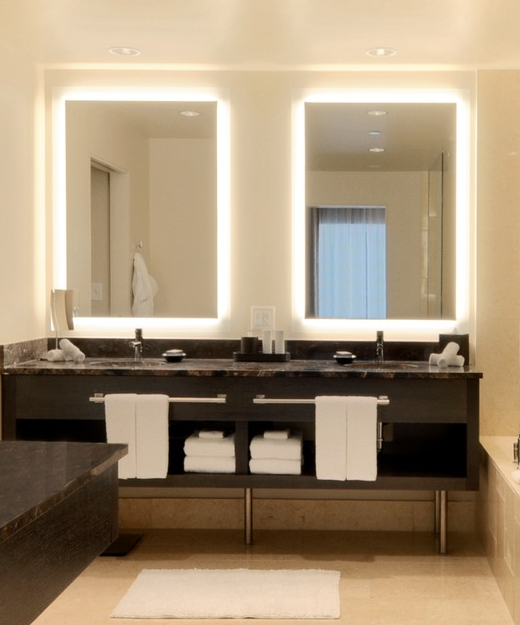 How To Install A Strip Light On Mirror, Bathroom Mirror Led Strip Light
