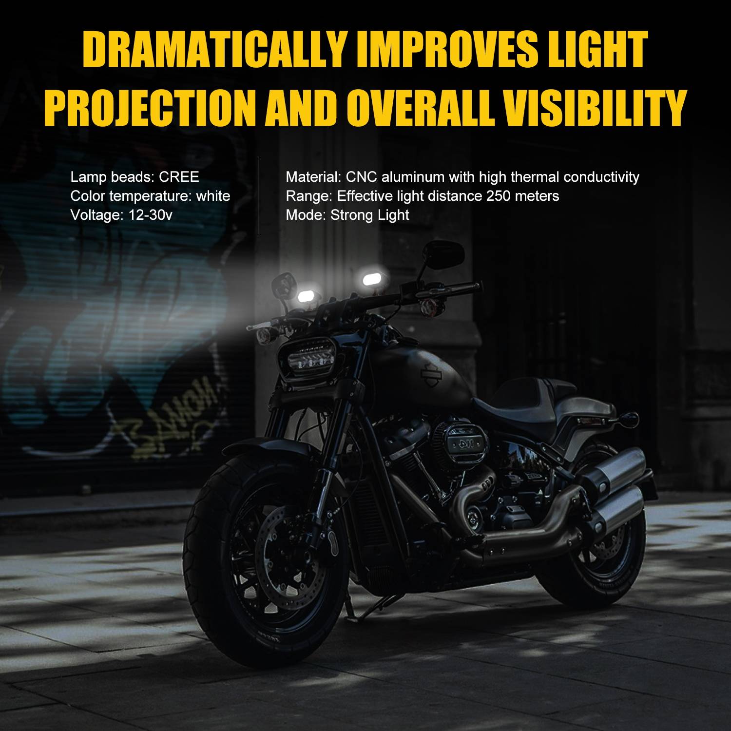 9-30v DC Led Motorcycle Auxiliary Lights Bulbs Motobike Accessories Light Motorcycle Lighting System