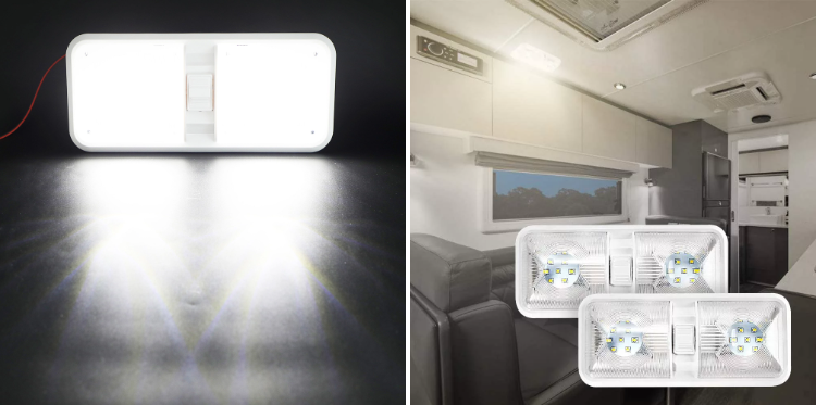 12V Led RV Ceiling Dome Light/ Car, Trailer,Motorhomes, RV, Cabin,Marine,Boat interior lighting
