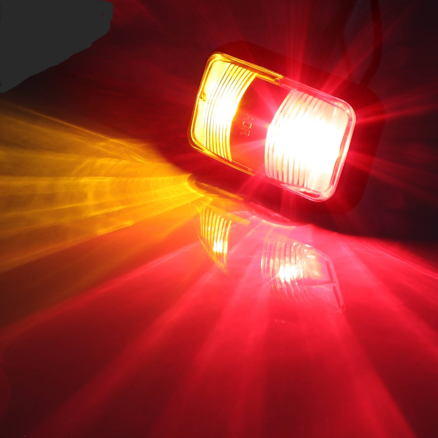 Car Trailer Truck Side Marker Indicator Light LED Vehicle Boat Side Strobe Emergency/Warning/Clearance/Marker Light 