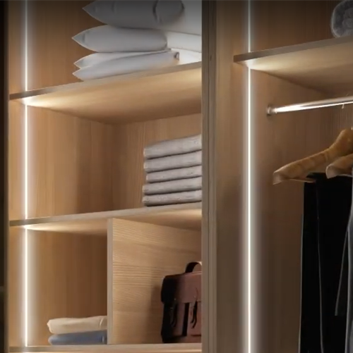 wardrobe lighting solution for hotel