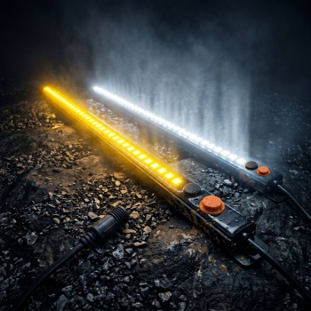 12V LED Camping Light Bar Magnetic Rigid Strip Light Amber Red White Warm Under Cabinet Light with Switch for RV CampeVan