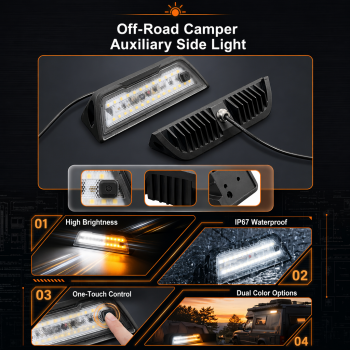 RV Porch Light RV Outside Lights 12 Volt Lights for RV