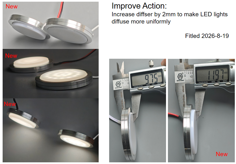Why Did FITLED Upgrade Our LED Puck Light Diffuser?