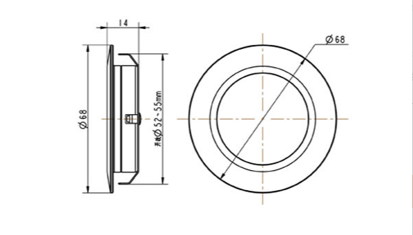 Recessed 12V 3W LED Puck Light/Under Cabinet Light / RV Interior Lights/ RV light Fixtures